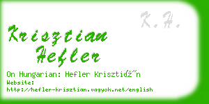krisztian hefler business card